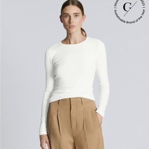 ISO Everlane Supima micro rib long sleeve t / size small